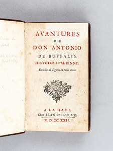 Avantures de Don Antonio de Buffalis. Histoire Italienne. [ Edition originale ]