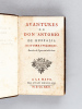Avantures de Don Antonio de Buffalis. Histoire Italienne. [ Edition originale ]. Anonyme  ; [ LA BARRE DE BEAUMARCHAIS, Antoine ]