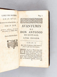 Avantures de Don Antonio de Buffalis. Histoire Italienne. [ Edition originale ]