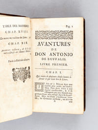 Avantures de Don Antonio de Buffalis. Histoire Italienne. [ Edition originale ]