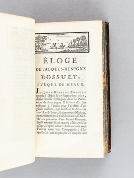 Eloges lus dans les séances publiques de l'Académie Françoise par M. d'Alembert [ Edition originale ] [ Contient : ] Eloges de Massillon, Boileau ...