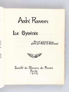 Le Gynécée. Dessins inédits de Rouveyre 1907 à 1909 [ Edition originale - Livre dédicacé par l'auteur ]. ROUVEYRE, André