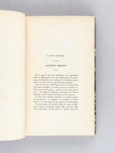 Bibliographie Romantique. Catalogue anecdotique et pittoresque des éditions originales des oeuvres de Victor Hugo - Alfred de Vigny - Prosper Mérimée - Alexandre Dumas - Jules Janin - Théophile Gautier - Pétrus Borel, etc. etc. [ Avec : ] Appendice à la Seconde Edition de la Bibliographie Romantique, suivi de la Table des Noms, des Ecrivains et des Artistes du XIXe siècle cités dans ce livre, et de celle des ouvrages qui y sont décrits