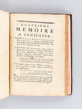 I : Mémoire à Consulter pour Pierre-Auguste Caron de Beaumarchais [ ... ] [ Suivi de : ] II : [ Requête d'Atténuation pour le Sr. Caron de ...