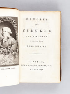 Elégies de Tibulle par Mirabeau (3 Tomes - Complet)
