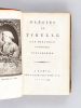 Elégies de Tibulle par Mirabeau (3 Tomes - Complet). TIBULLE ; MIRABEAU 