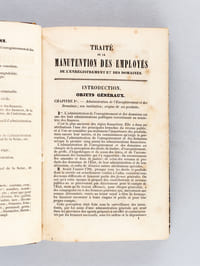 Traité de la Manutention des Employés de l'Enregistrement et des Domaines, ou Exposé Méthodique des Règles concernant le Service de l'Administration (2 Tomes - Complet)