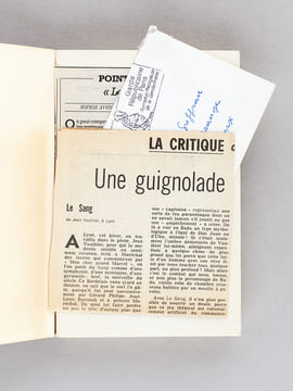 [ Lot de 6 ouvrages enrichis de plusieurs lettres autographes signés et de dédicaces à l'écrivain bordelais Michel Suffran ] Le personnage combattant ...