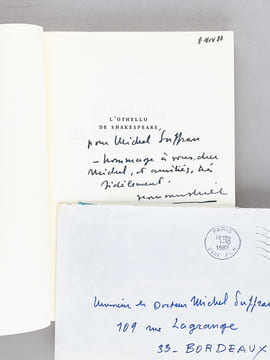 [ Lot de 6 ouvrages enrichis de plusieurs lettres autographes signés et de dédicaces à l'écrivain bordelais Michel Suffran ] Le personnage combattant ...