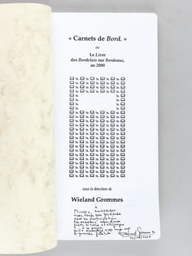 [ Livre dédicacé par l'auteur et enrichi d'une L.A.S. de l'auteur - Edition originale ] "Carnets de Bord" ou Le Livre des Bordelais sur Bordeaux an ...
