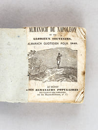 Almanach Napoléon ou des Glorieux Souvenirs. Almanach quotidien pour 1849