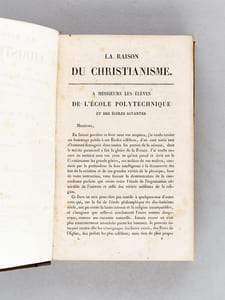 La Raison du Christianisme ou Preuves de la Vérité de la Religion, tirées des écrits des plus grands hommes de France, de l'Angleterre et de l'Allemagne (4 Tomes - Complet)
