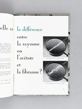 Rayonne et Acétate - Fibranne [ Avec : ] Rayonne - Acétate - Fibranne et textiles Synthétiques [ bien complet des 48 échantillons ]. Collectif ; ...