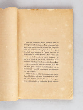De la vinification et du vin de Tarn-et-Garonne [ Edition originale ]. BESSIERES, E.