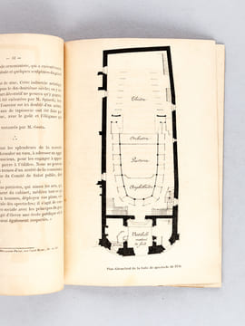 Notice sur les Salles de Spectacle de Toulouse avec les dessins des principaux motifs de sculpture et une vue générale de la Salle [ Edition originale ...