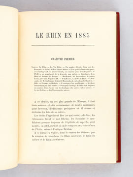 Le Rhin en 1885. Excursion pittoresque, anecdotique et littéraire à travers la Suisse et l'Allemagne.. BORDOT, Anatole