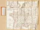 Carte de France dressée en 86 Départemens, Avec les Préfectures et Sous-Préfectures, Archevêchés, Evêchés, par Phélipeau, 1821. PHELIPEAU