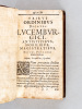 Epistolarum Atticarum Promulsis. In Centurias Tres distributa. Ad ordines Lucemburgicos. Epistolarum Pars I. ERYCIUS PUTEANUS ; [ DUPUY, Henri ; DE ...