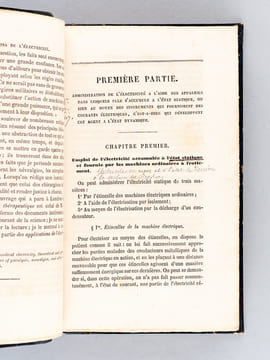Traité des Applications de l'Electricité à la thérapeutique médicale et chirurgicale.. BECQUEREL, Antoine