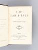 Rimes Familières [ Edition originale ] [ Avec : ] Fleurs Eparses [ Edition originale ]. SAINT-SAENS, Camille ; BIRAN, Elie de