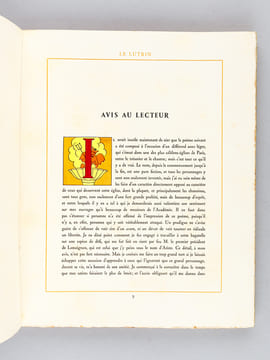 Le Lutrin. Illustrations de Lucien Boucher. BOILEAU, Nicolas ; BOUCHER, Lucien