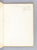 Les Sonnets à Philis [ Edition originale - Livre dédicacé par l'auteur ]. MUSELLI, Vincent