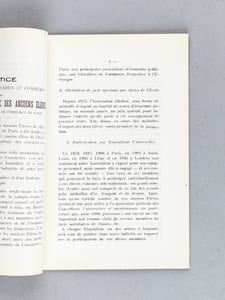 Association Amicale des Anciens Elèves de l'Ecole Supérieure de Commerce de Paris. Statuts. Règlement Intérieur. Bourses de Voyages Commerciaux et de Séjour à l'Etranger. Carrières ouvertes aux anciens Elèves de l'Ecole