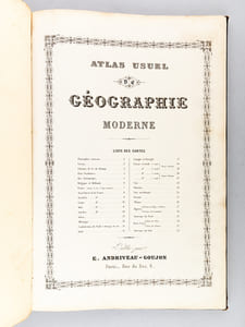 Atlas usuel de Géographie Moderne