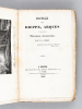 Dieppe en 1826, ou Lettres du Vicomte de *** à Milord *** [ Edition originale ] [ On joint : ] Promenades autour de Dieppe. Vallée d'Arques, le Bourg, ...