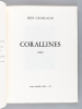 Corallines. Poèmes  [ Edition originale - Livre dédicacé par l'auteur ]. COLOMB-JACOB, Irène