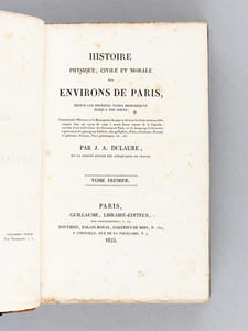 Histoire Physique, Civile et Morale des Environs de Paris (7 Tomes - Complet) Depuis les premiers temps historiques jusqu'à nos jours.