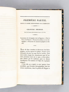 Essai sur le Système Hiéroglyphique de M. Champollion Le Jeune et sur les Avantages qu'il offre à la critique sacrée [ Edition originale ]