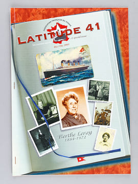 Latitude 41. Journal de l'Association Française du Titanic. (Du n° 1 de décembre 1998 au n° 30 d'octobre 2006 ) . Collectif