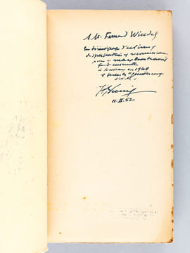 Les Hommes de la Pierre Ancienne (Paléolithique et Mésolithique) [ Livre dédicacé par l'abbé Henri Breuil à son ami Fernand Windels, le photographe de ...