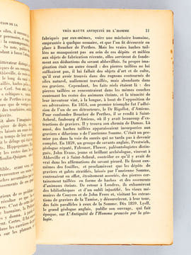 Les Hommes de la Pierre Ancienne (Paléolithique et Mésolithique) [ Livre dédicacé par l'abbé Henri Breuil à son ami Fernand Windels, le photographe de ...