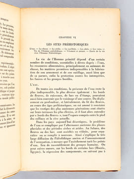 Les Hommes de la Pierre Ancienne (Paléolithique et Mésolithique) [ Livre dédicacé par l'abbé Henri Breuil à son ami Fernand Windels, le photographe de ...