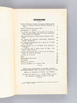 [ Lot suivi de 51 numéros du Tome IV de 1949 au Tome LIV de 1999 ] Préhistoire Spéléologie Ariégeoise. Bulletin de la Société Préhistorique de ...