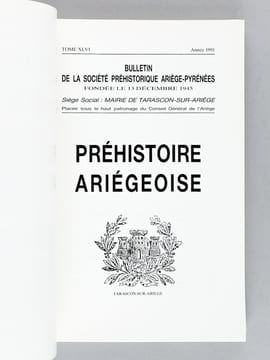 [ Lot suivi de 51 numéros du Tome IV de 1949 au Tome LIV de 1999 ] Préhistoire Spéléologie Ariégeoise. Bulletin de la Société Préhistorique de ...
