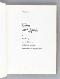 Wines and Spirits [ Copy signed by Sam Aaron to Hugues Lawton ]