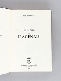 Histoire de l'Agenais (Tomes 1 et 2 - Complet)