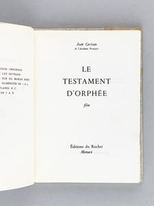 Le Testament d'Orphée. Film [ Livre dédicacé par l'auteur ]