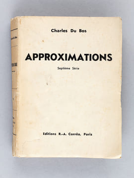 Approximations. Septième Série [ Edition originale - Livre dédicacé par l'auteur ]. DU BOS, Charles