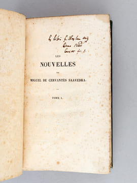 Les Nouvelles de Miguel de Cervantès Saavedra (2 Tomes - Complet). CERVANTES SAAVEDRA, Miguel ; VIARDOT Louis