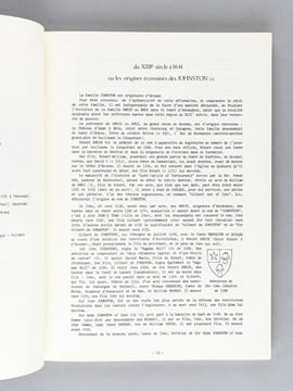 Origines et descendance des Johnston de Bordeaux [ Edition originale ]. ARMITAGE LEE, Nathaniel