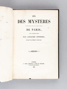 Fin des Mystères de Paris. Contenant 20 beaux dessins tirés des Mystères de Paris.