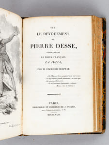 Méditations Poétiques [Avec : ] Nouvelles Méditations Poétiques [ Edition originale ] [ Avec : ] La Mort de Socrate, Poëme par A. de Lamartine [ Edition originale ] [ Avec : ] Sur le Dévouement de Pierre Desse, commandant le Brick Français La Julia, par M. Edouard Delprat [ Edition originale ] [ Avec : ] Epitre à M. A. de Lamartine par M. Casimir Delavigne [ Edition originale ]  [ Avec : ] Défense de Louis XVI, prononcée à la Barre de la Convention le mercredi 26 décembre 1792 par M. Desèze, l'un de ses défenseurs officieux [ Avec : ] Mon Agonie de trente-huit heures, ou Récit de ce qui m'est arrivé, de ce que j'ai vu et entendu, pendant ma détention dans la prison de l'Abbaye St-Germain, depuis le 22 août jusqu'au 4 septembre 1792 par Jourgniac St-Méard [ Avec : ] Tableau périodique et raisonné des Opérations de l'Assemblée Nationale, depuis l'origine de la Monarchie, jusqu'à l'Assemblée Nationale actuelle [ Tableau des Etats-Généraux depuis l'origine de la Monarchie jusqu'à l'Assemblée Nationale ] [ Avec : ]  Notice sur Jean-Baptiste Colbert, né à Reims le 29 août 1619 mort à Paris le 6 septembre 1683 [ Avec : ] Notice Historique sur J. B. Viotti par M. Miel