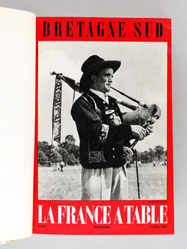 La France à Table. Gastronomie. Tourisme. Folklore. Volume "Bretagne - Côte Atlantique" : N°83. Mars 1960. Bretagne Sud ; 84. Avril 1960. Finistère ; ...