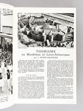 La France à Table. Gastronomie. Tourisme. Folklore. Volume "Bretagne - Côte Atlantique" : N°83. Mars 1960. Bretagne Sud ; 84. Avril 1960. Finistère ; ...