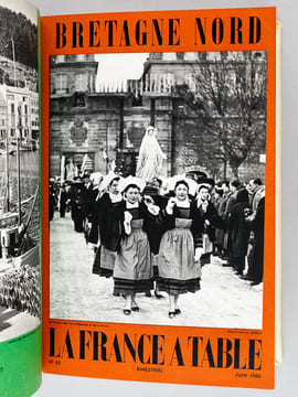 La France à Table. Gastronomie. Tourisme. Folklore. Volume "Bretagne - Côte Atlantique" : N°83. Mars 1960. Bretagne Sud ; 84. Avril 1960. Finistère ; ...