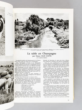 La France à Table. Gastronomie. Tourisme. Folklore. Volume "Est" : N° 113. mars 1965. Ardennes ; 114. Mai 1965. Marne ; 115. Juin 1965. Meuse ; 116. ...